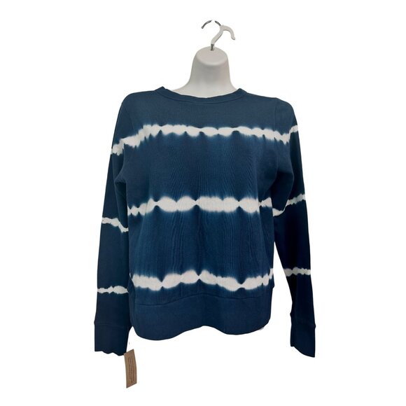 NWT Project Social T Navy Blue Crew Neck Tie Dye Long Sleeve Sweatshirt Size M - Picture 3 of 11